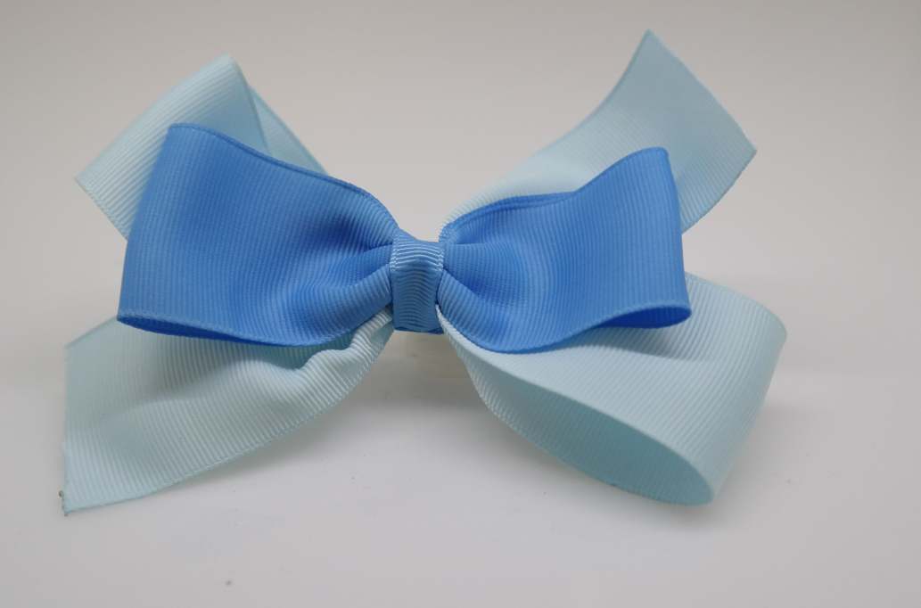 Emma inspired hair Bow with colors  Copen, Light Blue